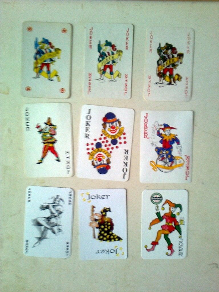 9 jokers R  11 v verzenden €1,50, Verzamelen, Ophalen of Verzenden, Zo goed als nieuw, Joker(s)