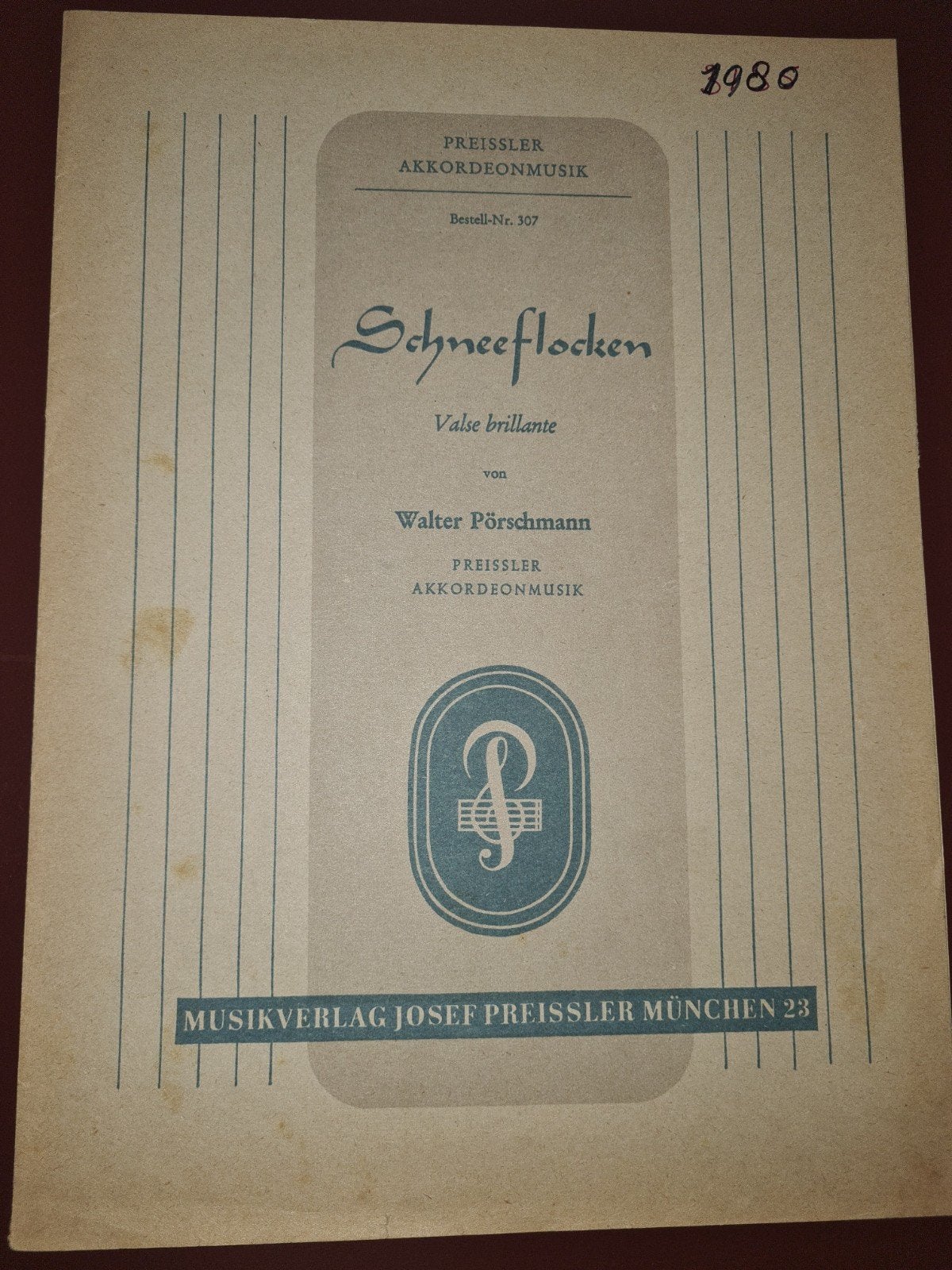 Muziekboek: Schneeflocken Valse Brillante - Accordeon, Gebruikt, Klassiek, Overige soorten, Ophalen of Verzenden