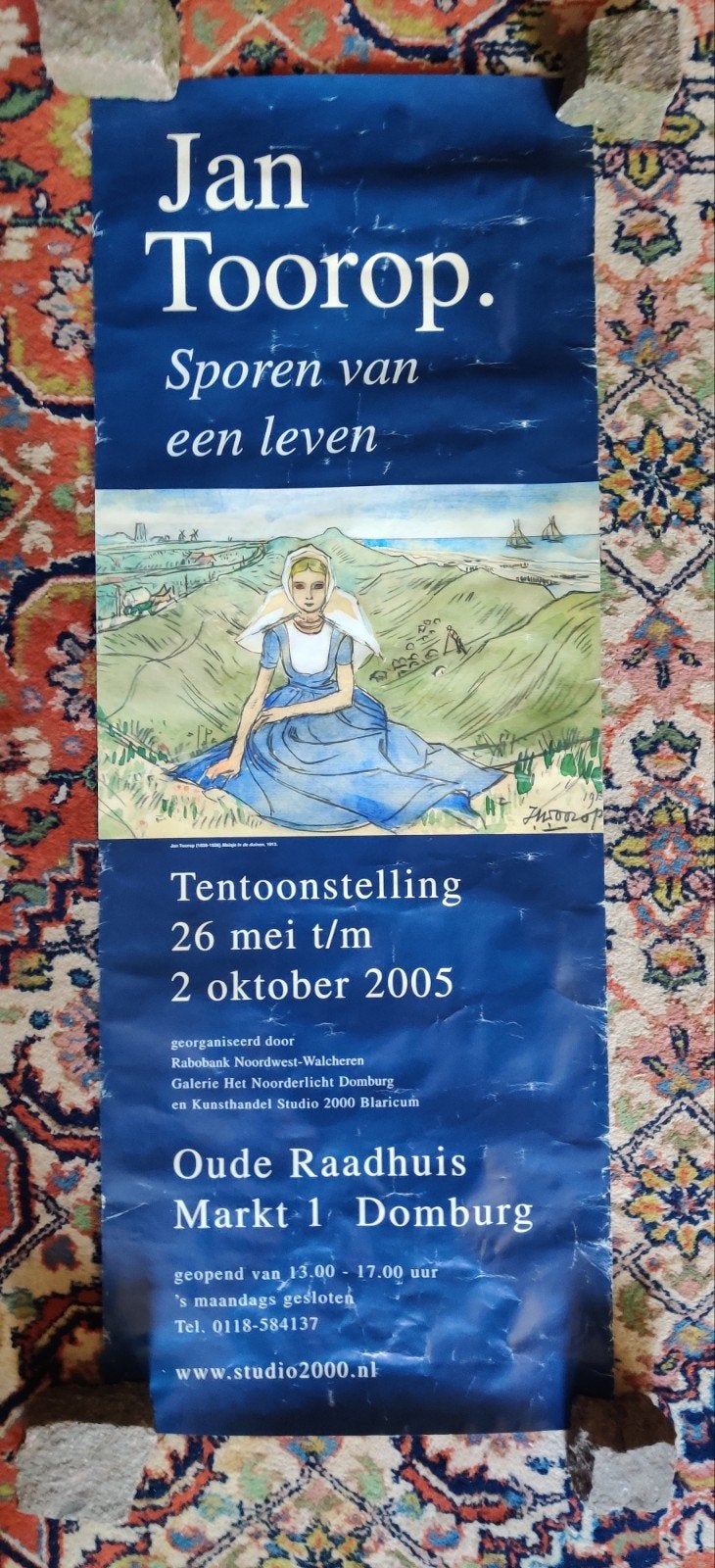 Affiche tentoonstelling Jan Toorop 2005, Ophalen of Verzenden, Gebruikt
