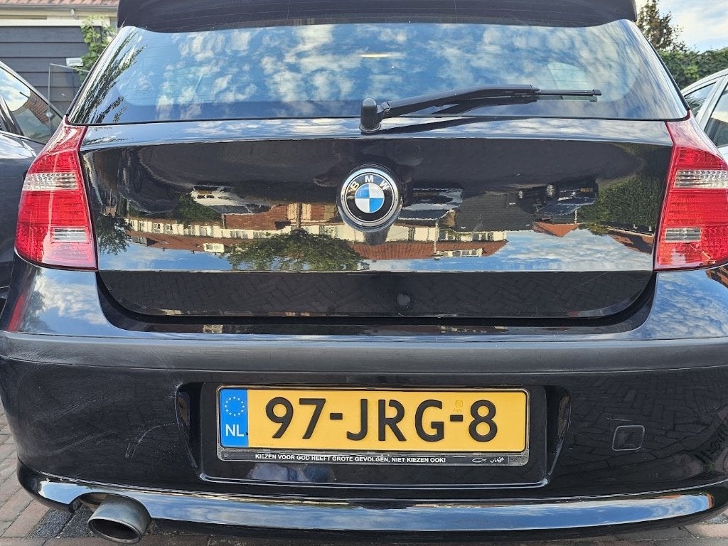 BMW 1-Serie 2.0 116I 3DR 2009 Zwart, Auto's, 1-Serie, 1995 cc, 4 cilinders, Origineel Nederlands