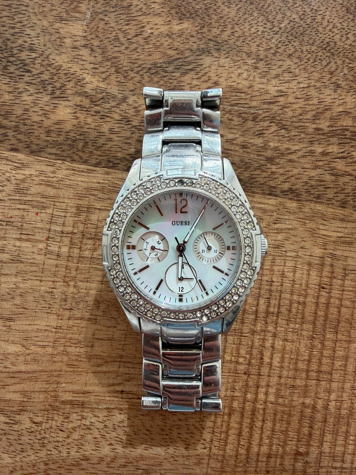 Guess horloge, Ophalen of Verzenden, Gebruikt, Staal, Guess