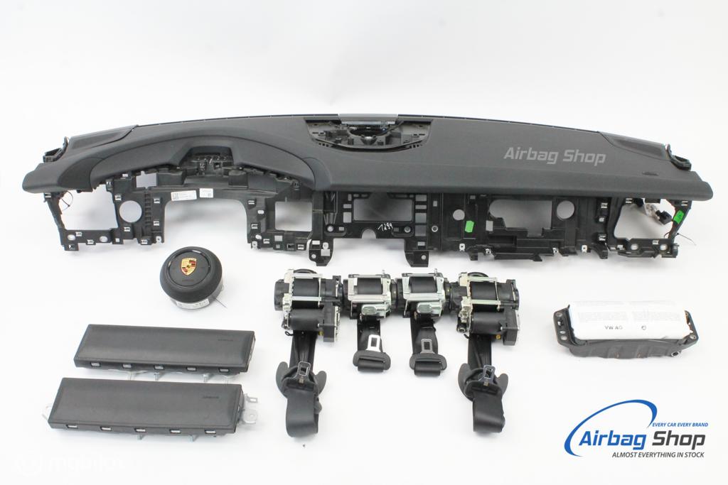 AIRBAG SET Dashboard zwart speaker PORSCHE TAYCAN (2019-...), Auto-onderdelen, Gebruikt, Ophalen of Verzenden