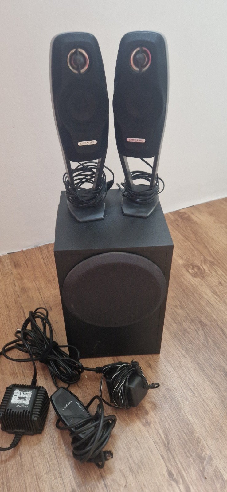 Creative 2.1 Speakerset met Subwoofer, Inclusief kabels, Ophalen of Verzenden, Gebruikt, Speakerset