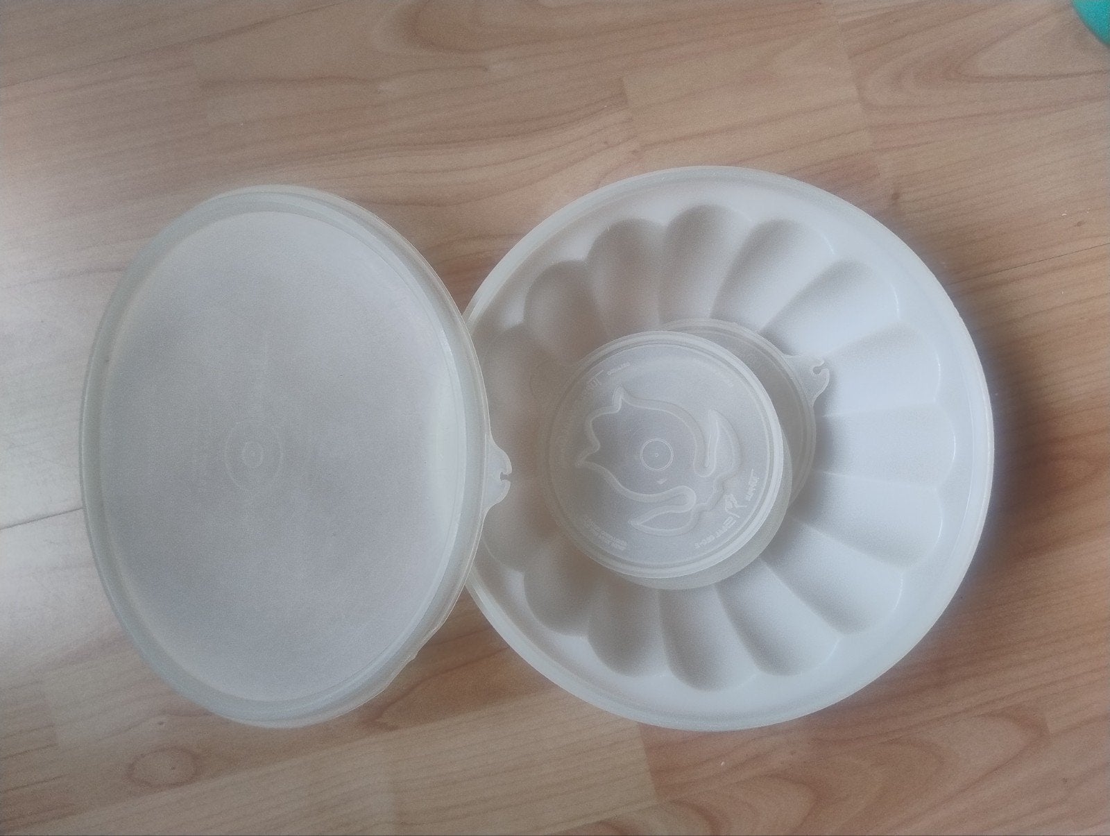 Tupperware griesmeel pudding vorm, Ophalen of Verzenden, Gebruikt, Wit, Overige typen