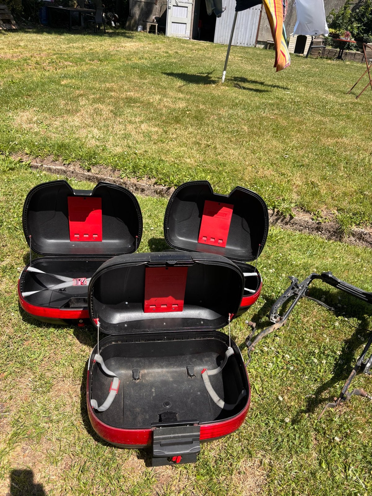 motorkoffers met bevestigingsbeugel givi monokey cbr 1000F, Motoren, Accessoires | Koffers en Tassen, Ophalen, Gebruikt