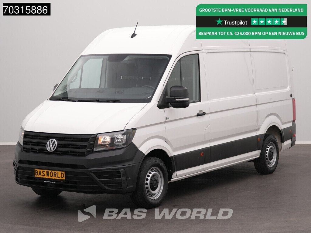 Volkswagen Crafter 140pk L3H3 Airco Camera Scherm L2H2 Airco, Start-stop-systeem, Stof, Gebruikt, Euro 6