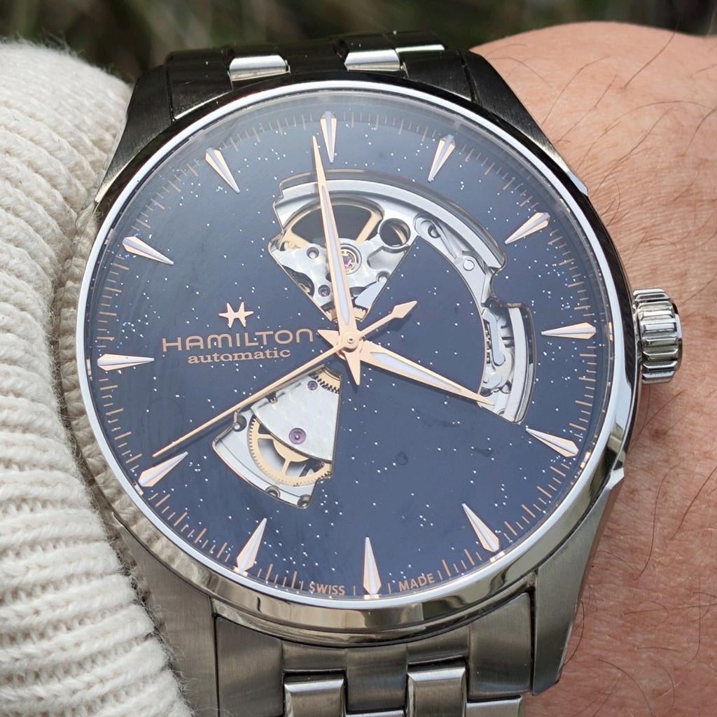 Hamilton Jazzmaster Open Heart Auto – H32705140, Overige merken, Staal, Staal, Polshorloge