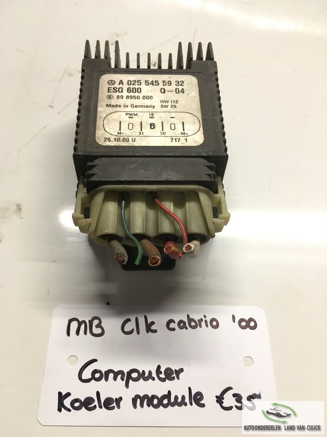 Mercedes CLK Cabrio 2000 Koelvin Module A025 545 5932, Auto-onderdelen, Gebruikt, -, -, Ophalen of Verzenden