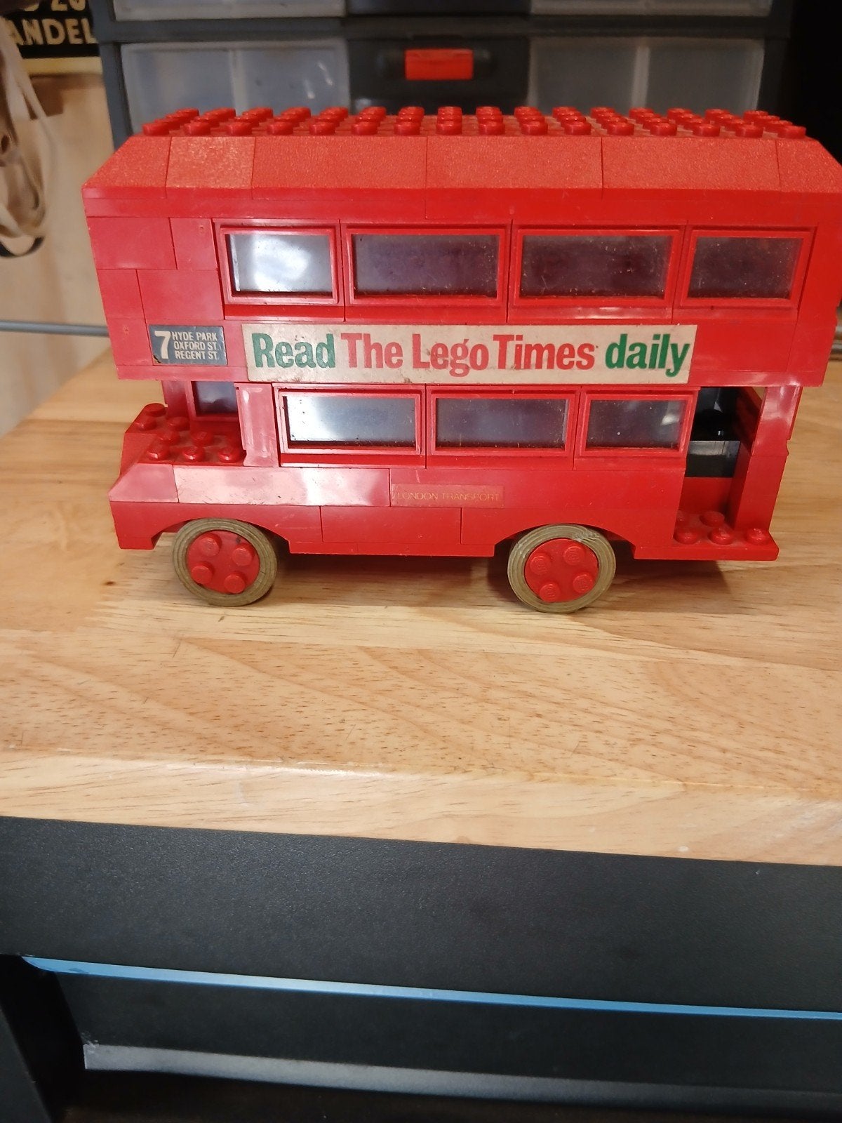 Vintage LEGO London Dubbeldekker Bus - Rood, Ophalen of Verzenden, Gebruikt, Overige merken