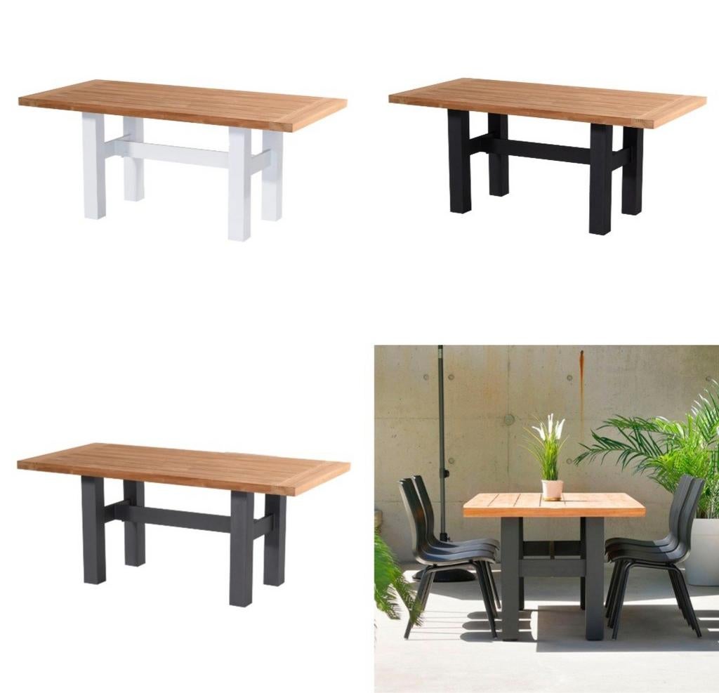 Nieuw in doos Hartman Yasmani Heron tuinset tuintafel 180x95, Ophalen, Nieuw, Rechthoekig, Hout