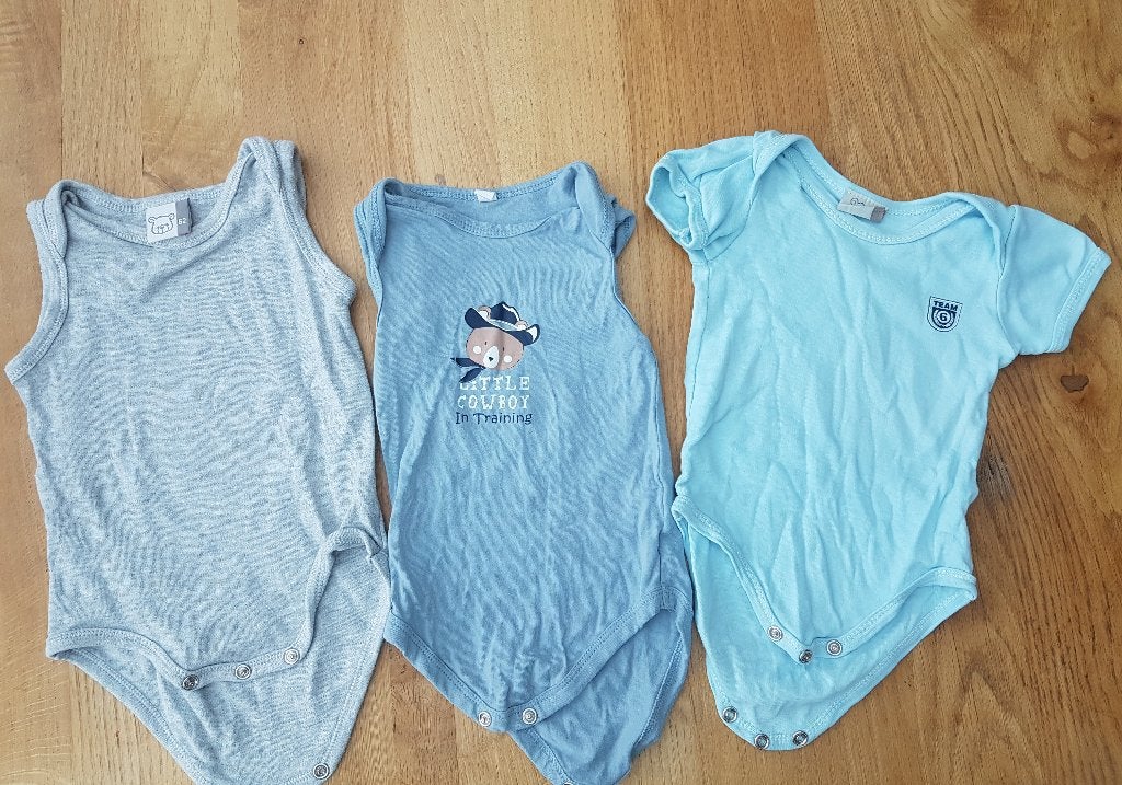 Set van 3 baby rompertjes - Maat 62- diverse kleuren, Ophalen of Verzenden, Zo goed als nieuw, Jongetje, Nacht- of Onderkleding