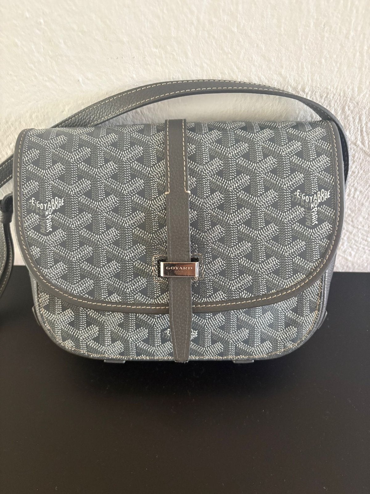 Goyard Belvédère PM in de populaire kleur Grise (Grey), Ophalen of Verzenden, Zo goed als nieuw, Grijs