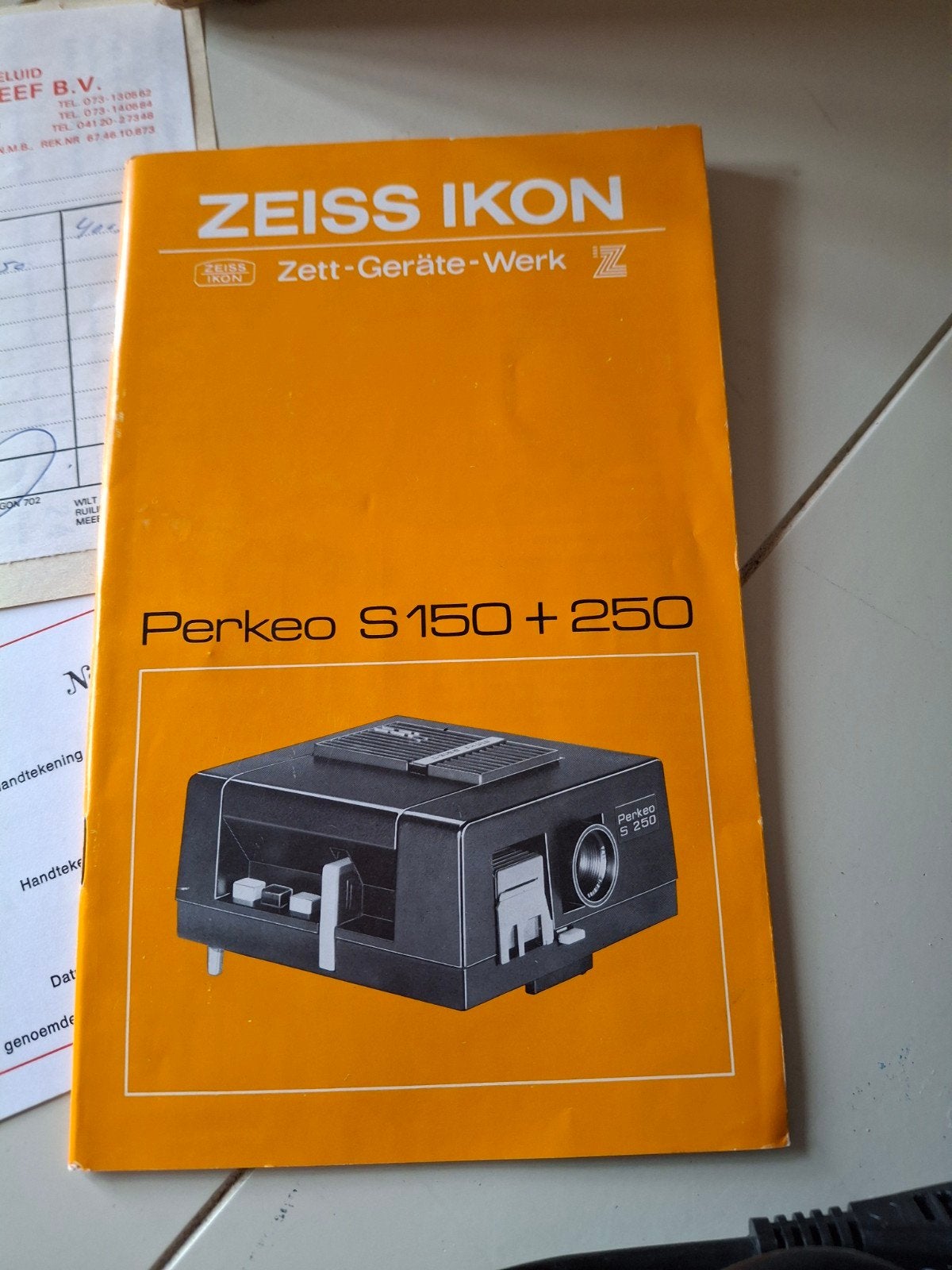 Zeiss Ikon Perkeo S 250 Diaprojector met originele doos, Ophalen, Gebruikt