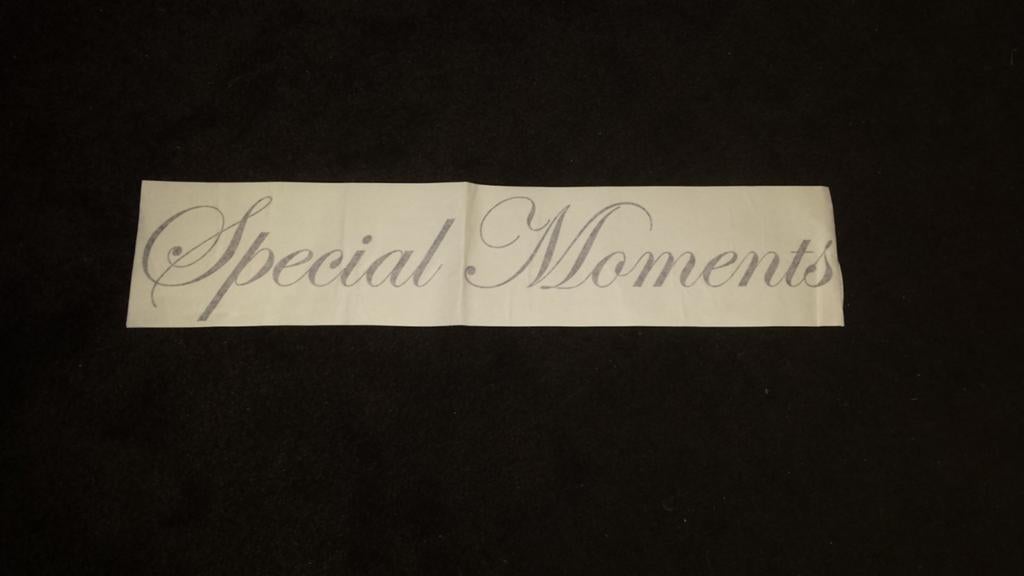 Muursticker "Special Moments" - Zwart vinyl, groot formaat, Ophalen of Verzenden