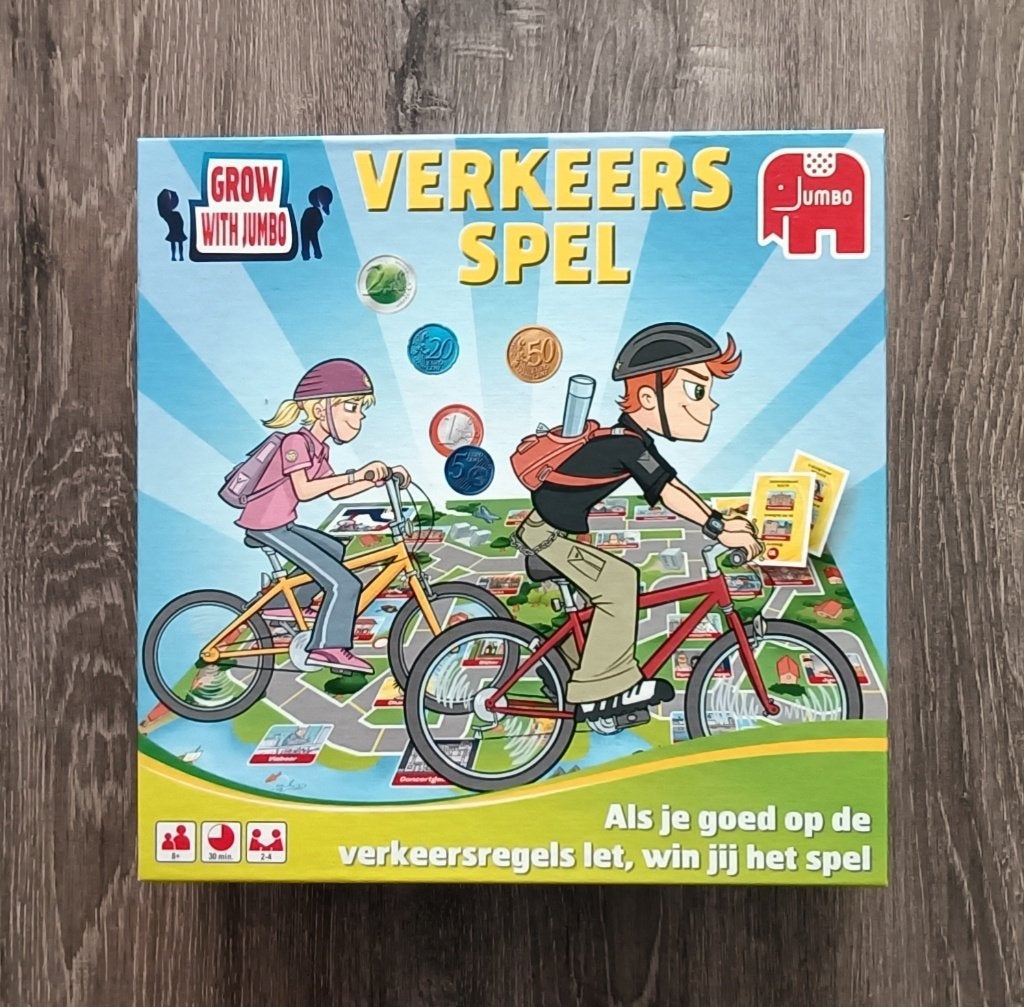 Verkeers spel (Jumbo) Compleet, Een of twee spelers, Ophalen of Verzenden, Zo goed als nieuw, Jumbo spellen