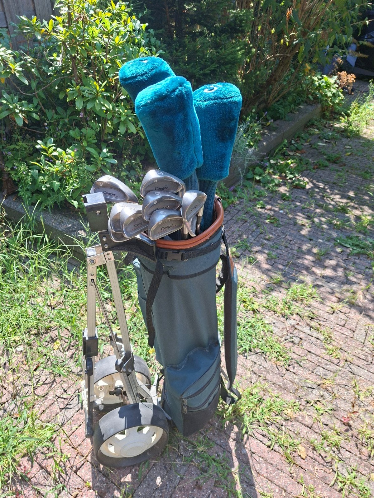Complete Cougar Golfset met Trolley, Ophalen of Verzenden