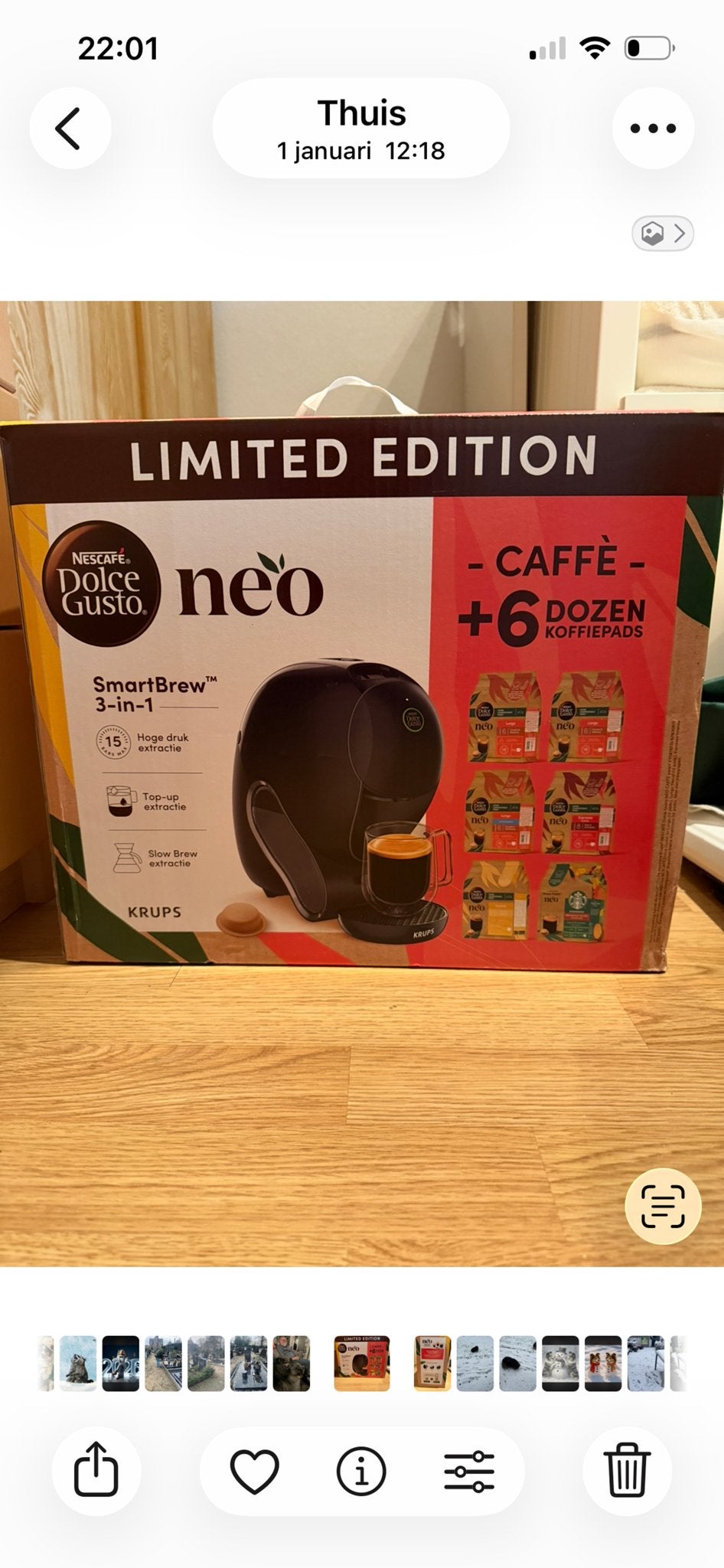 Nescafé Dolce Gusto Neo Limited Edition Koffiemachine, Witgoed en Apparatuur, Koffiezetapparaten, Koffiepads en cups, Ophalen of Verzenden
