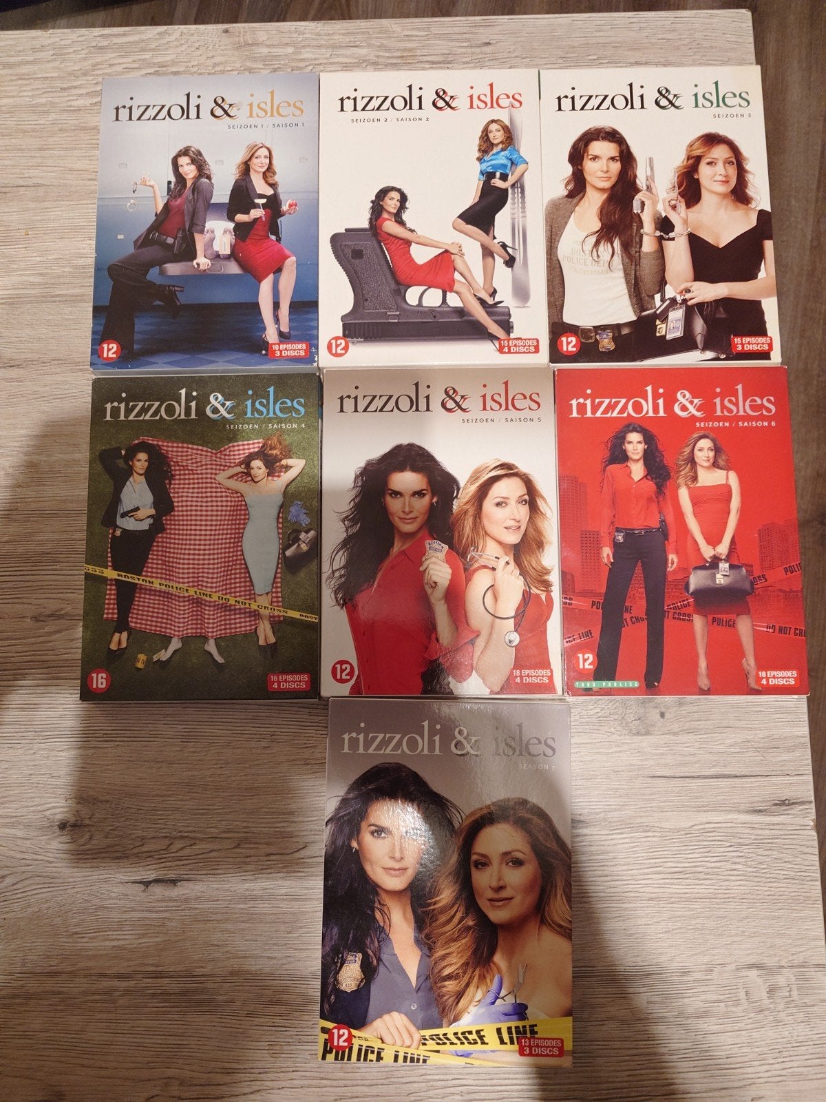 Rizzoli & Isles S1 tm S7 Met NLO, Alle leeftijden, Ophalen of Verzenden, Zo goed als nieuw