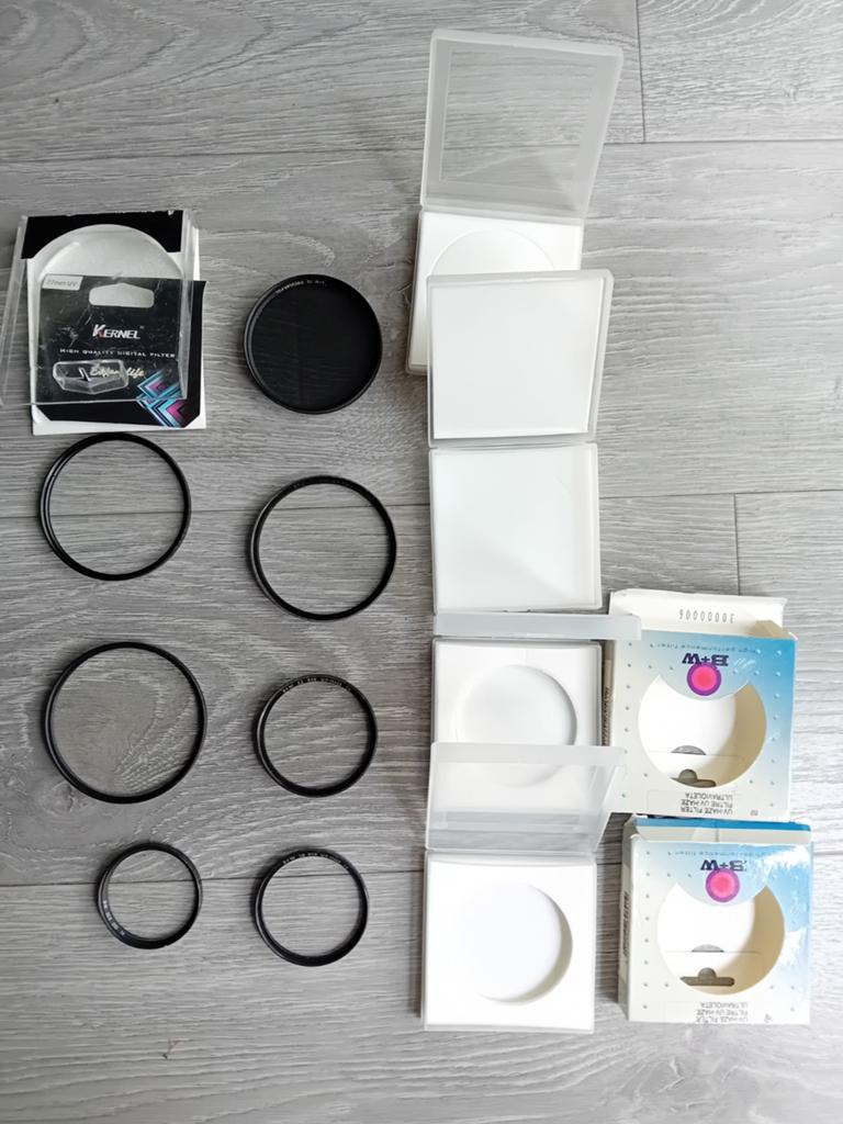 Diverse lensfilters (UV, Polarisatie, Bescherm), Ophalen of Verzenden, Gebruikt, Overige typen