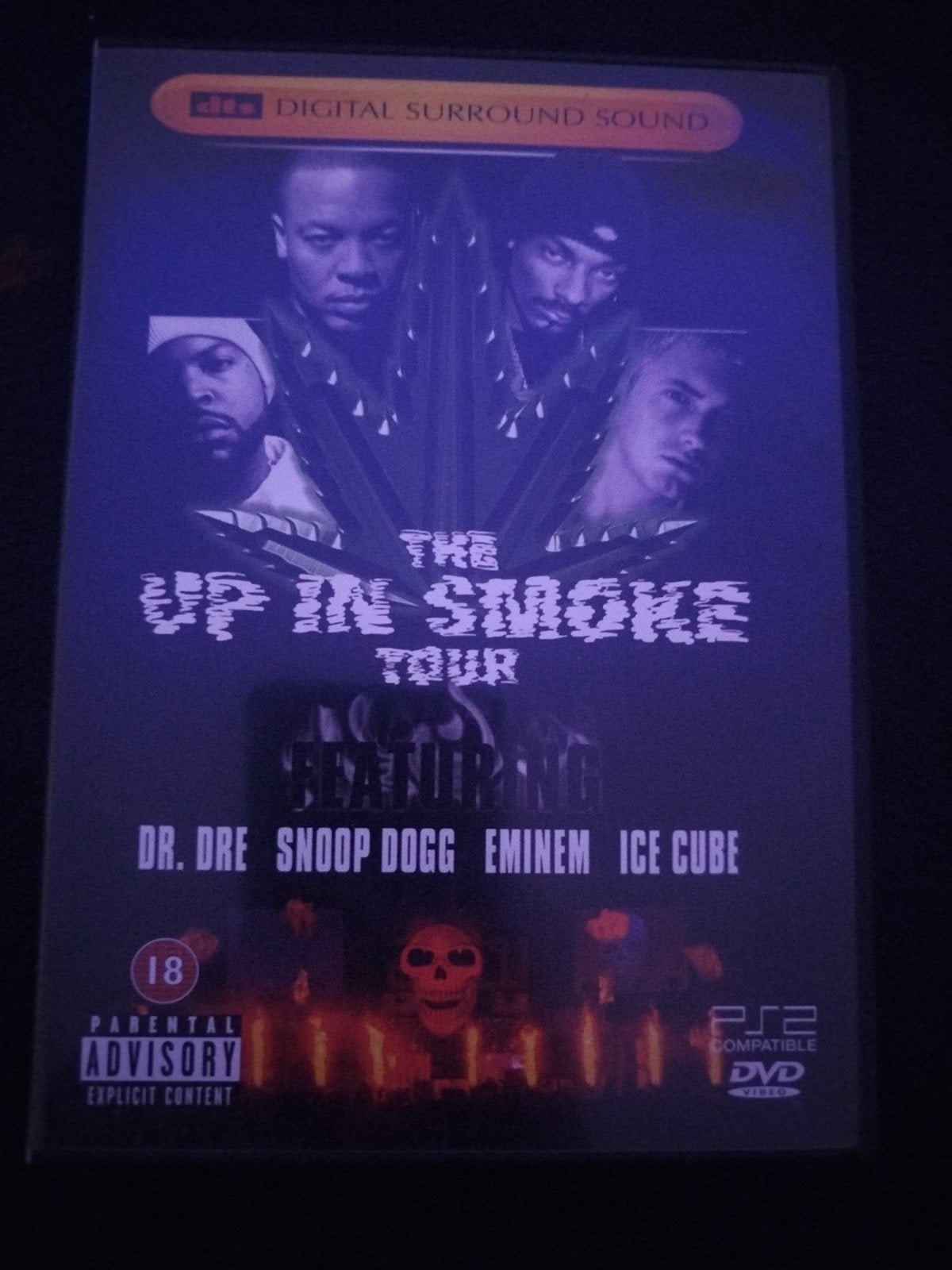 EMINEM DR DRE SNOOP DOGG ICE CUBE UP IN SMOKE TOUR DVD, Cd's en Dvd's, Vanaf 18 jaar, Engels, Inclusief doosje, Ophalen of Verzenden