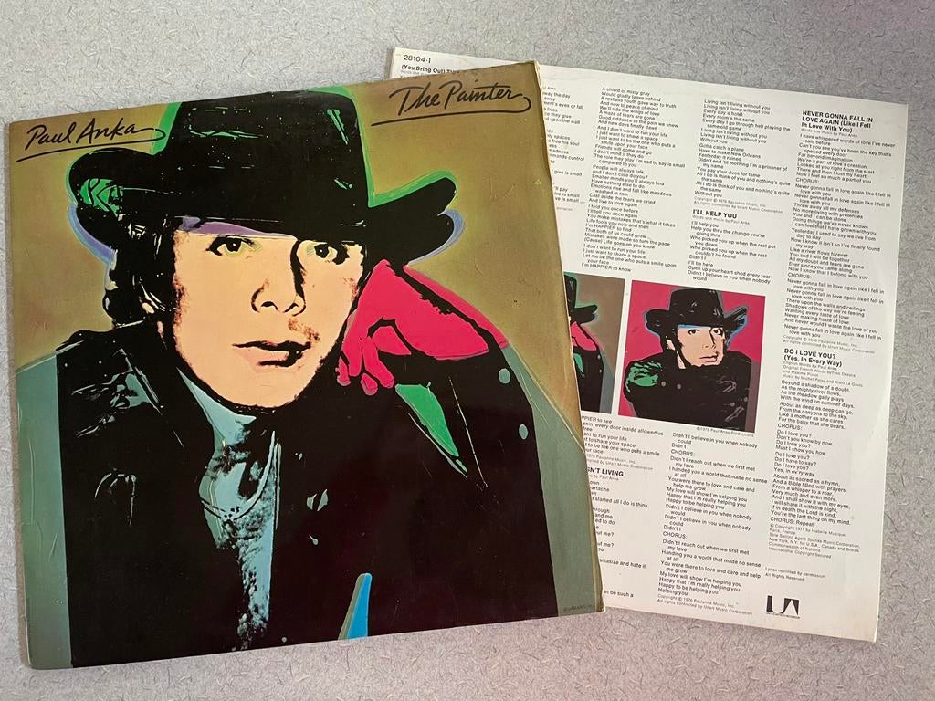 ~.~ LP Paul Anka ~ The Painter ~ hoes Andy Warhol ~.~, Inclusief binnenhoes, Ophalen of Verzenden, Gebruikt, 12 inch