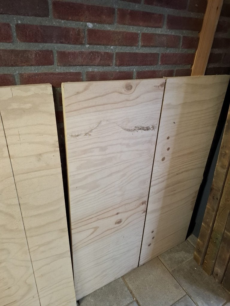 mulitiplex hout plaatmateriaal 25mm, Doe-het-zelf en Verbouw, Ophalen, 25 tot 50 mm, Zo goed als nieuw, Plank