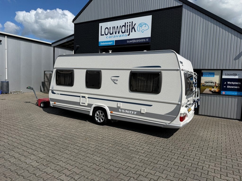 FENDT Topas 490 TF ’09 (Bed 210cm, Mover), Caravans en Kamperen, Caravans, Vast bed, Rondzit, Bedrijf, Tot en met 4