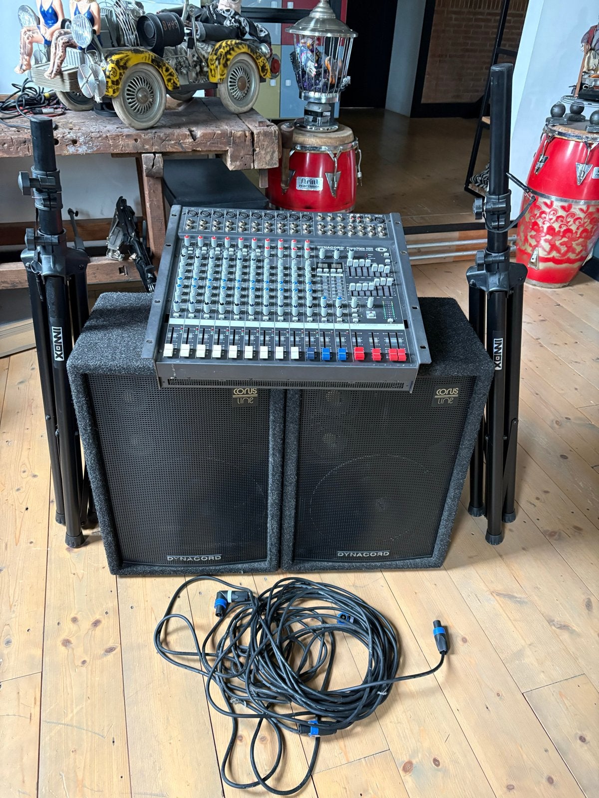 Dynacord Powermate 1000   Line C 12-3 speakers., Muziek en Instrumenten, Ophalen of Verzenden, Gebruikt