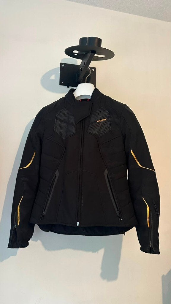 Ixon Cell Dames motorjas Textiel Jas Zwart/goud, Ophalen of Verzenden, Nieuw zonder kaartje, Dames, Jas | textiel