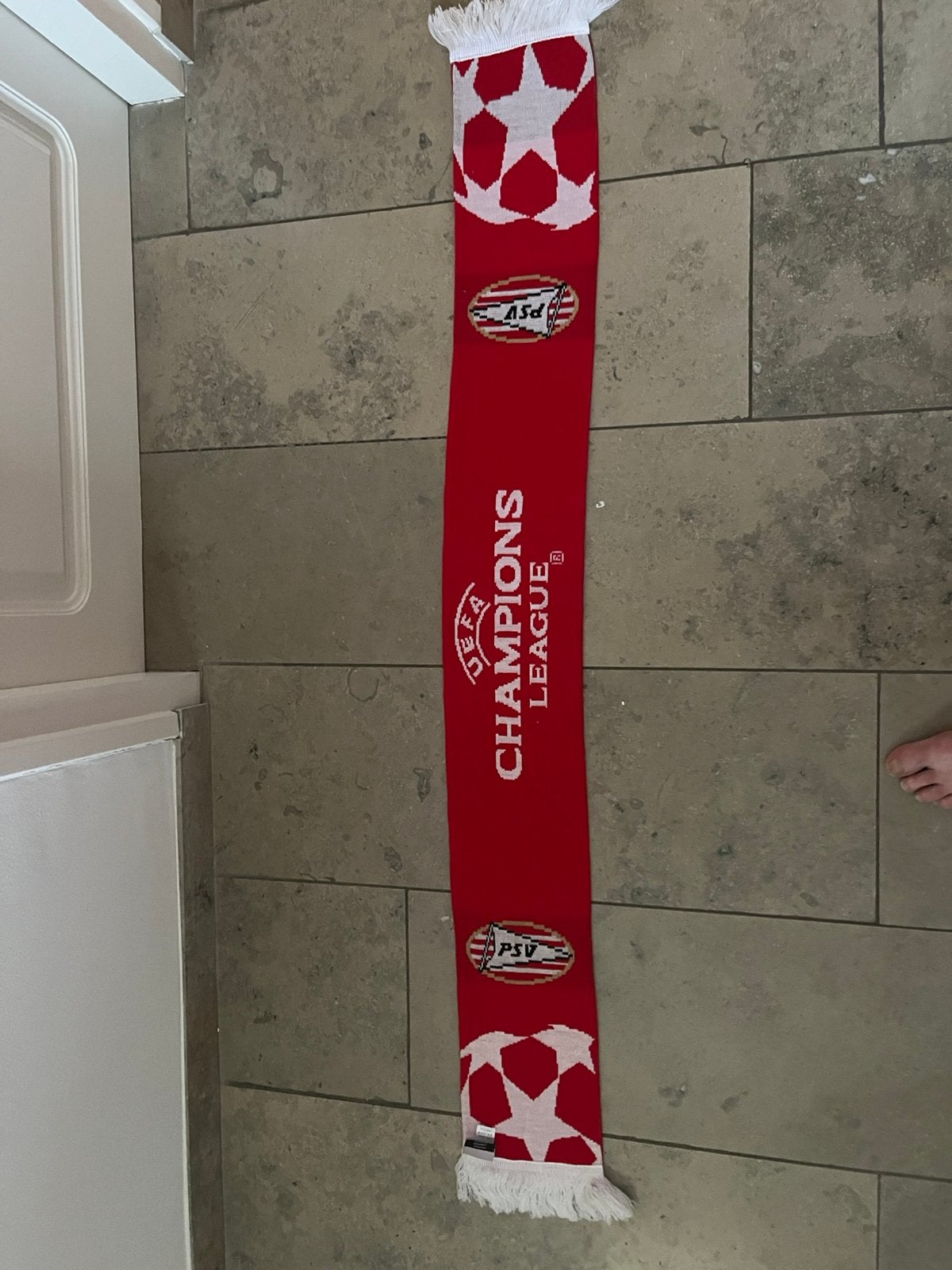 SJAAL PSV CHAMPIONS LEAGUE RELATIE GESCHENK, Ophalen of Verzenden, Zo goed als nieuw, PSV, Vaantje of Sjaal