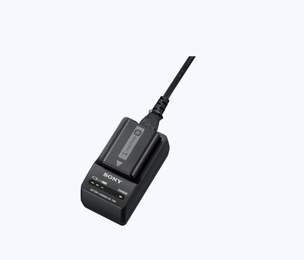 Sony NP-FW50 accu met originele BC-TRW oplader, Ophalen of Verzenden, Sony, Inclusief stroomkabel