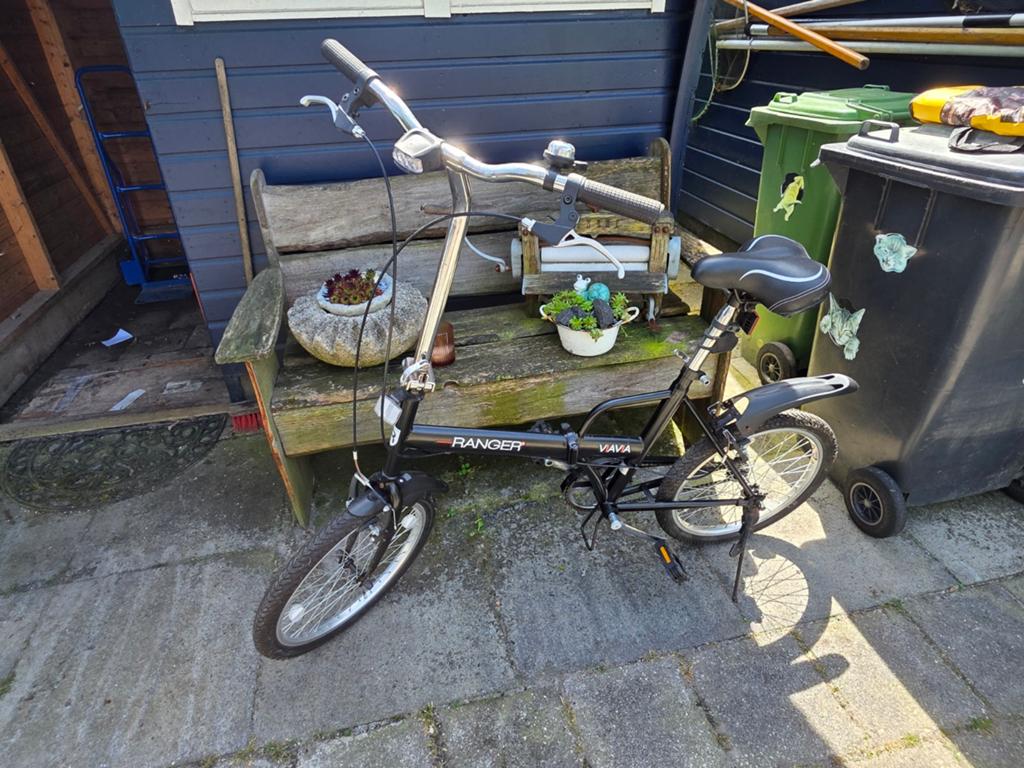 Leuke vouwfiets, Fietsen en Brommers, 20 inch of meer, Velgrem, Zo goed als nieuw, Deels opvouwbaar