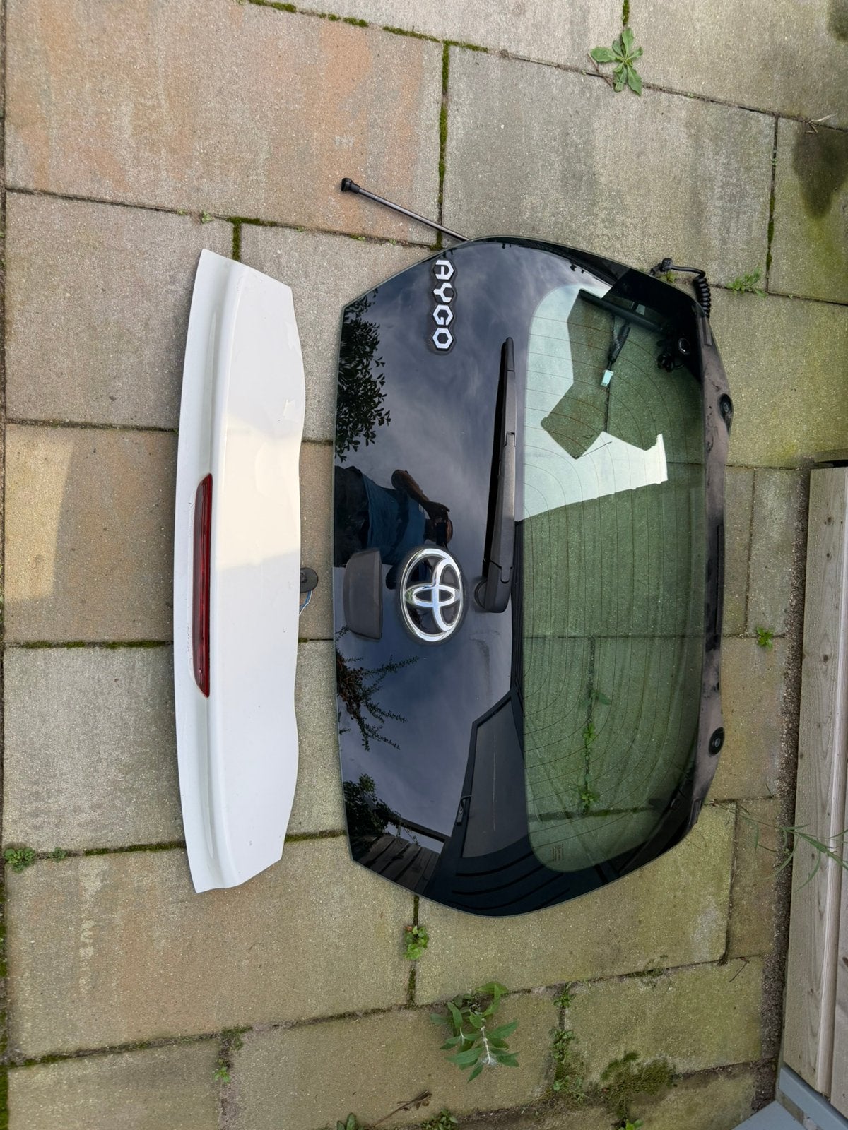 Achterklep Aygo facelift wit vanaf 2018, Ophalen, Toyota
