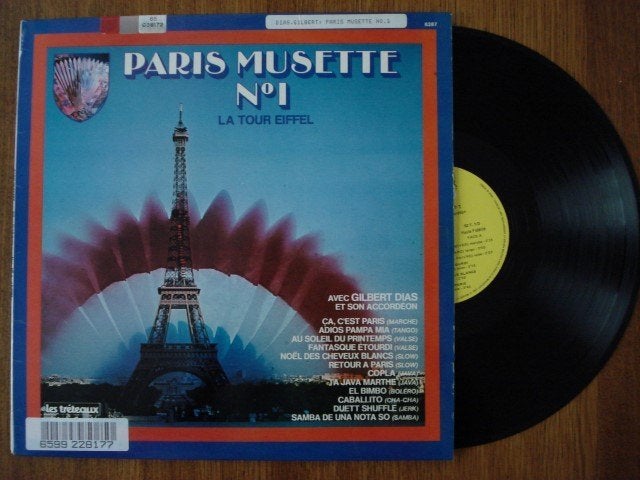 Gilbert Dias - Paris musette no. 1 - La tour eiffel, Ophalen of Verzenden, Gebruikt, 12 inch