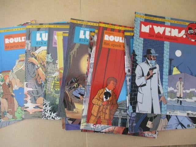 w0060 collectie detective 39x, Meerdere stripboeken, Ophalen, Gelezen