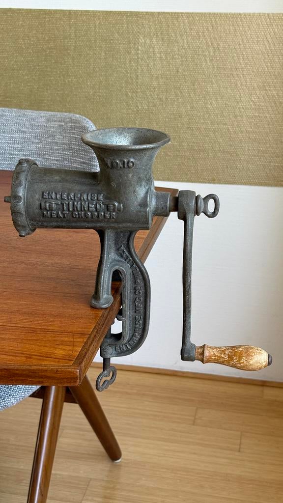 Antieke Enterprise Vleesmolen Maat 10 - Vintage Keuken, Antiek en Kunst, Ophalen of Verzenden