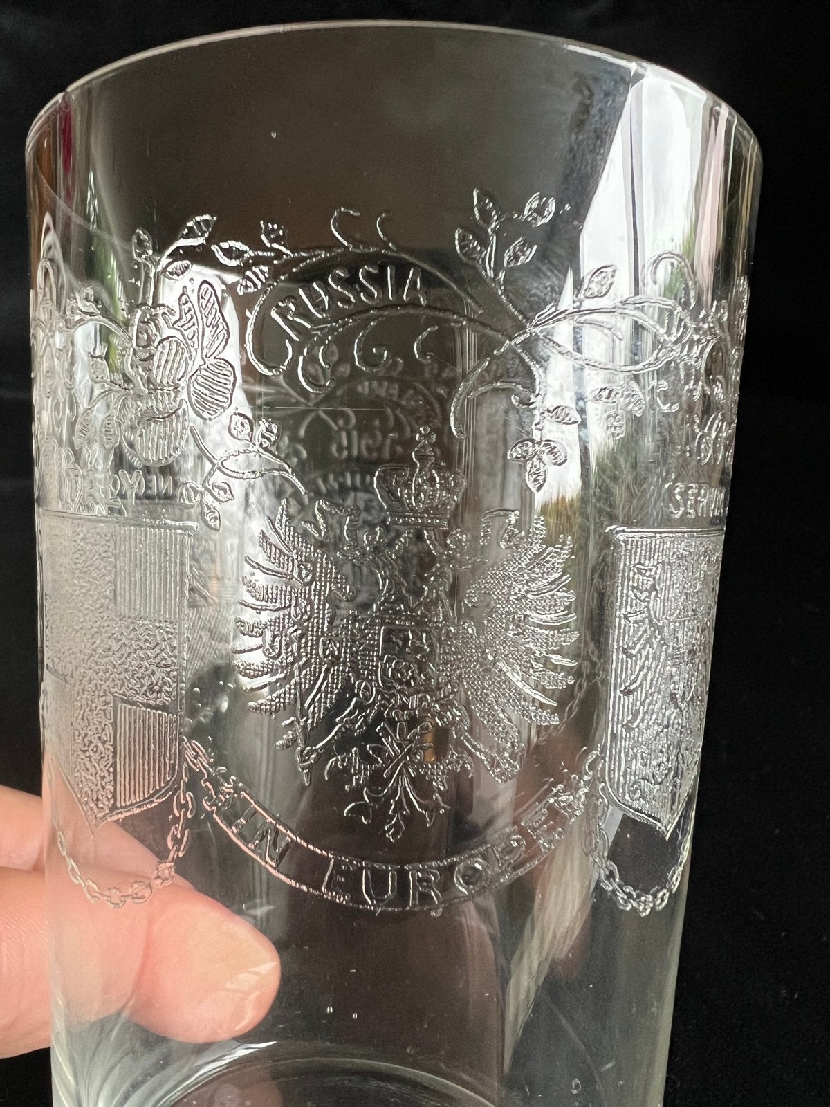 Herinnerings glas 1916 WOI wereldoorlog 1914-1918, Ophalen of Verzenden