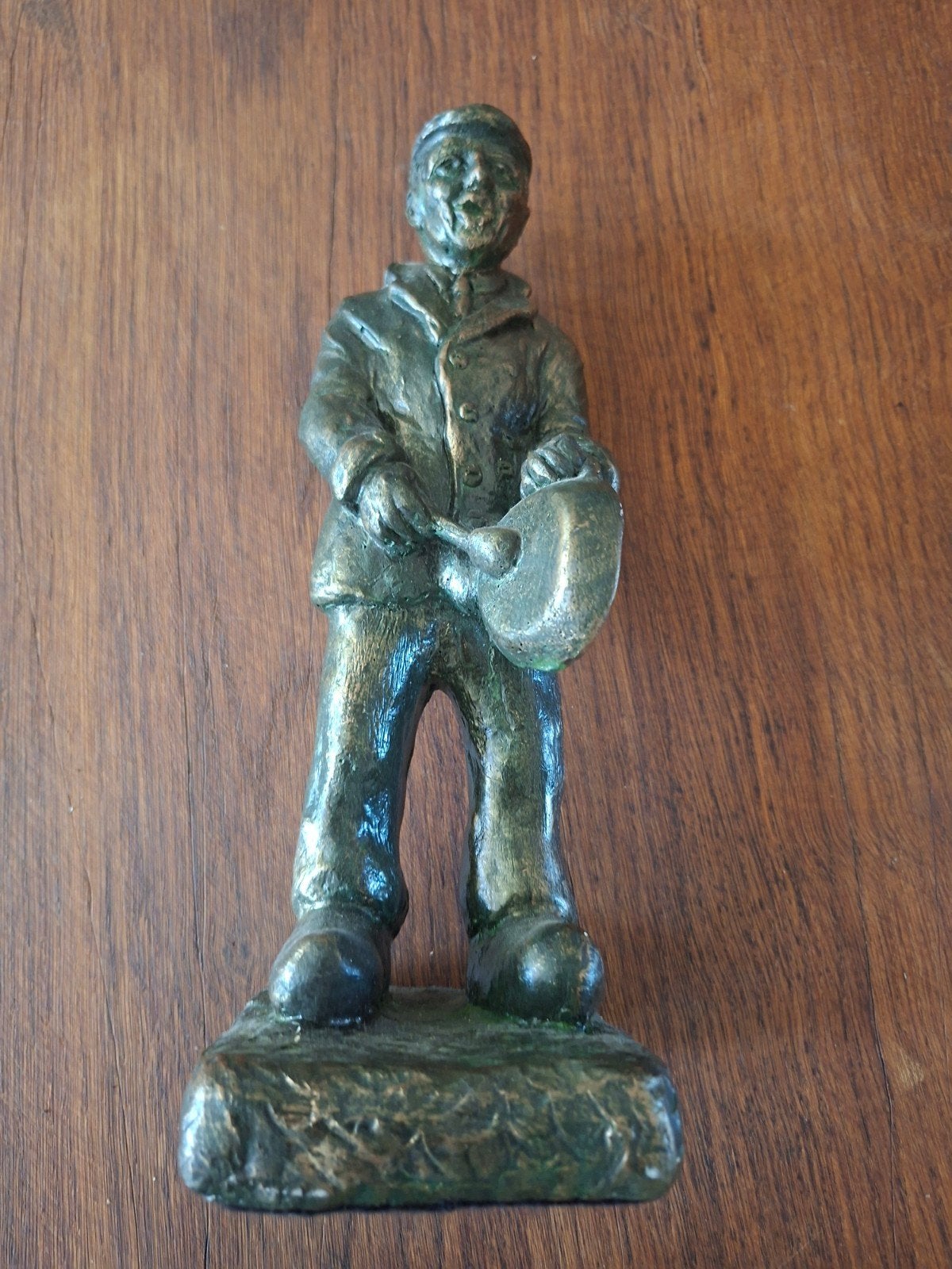 Bronzen beeldje 'De Tamboer' - Design Henk Roosink, Antiek en Kunst, Minder dan 20 cm, Gemerkt, Ophalen of Verzenden, Brons