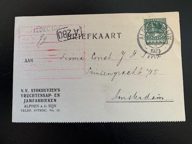 Oude Briefkaarten, Ophalen of Verzenden, 1920 tot 1940, Gelopen, Noord-Holland