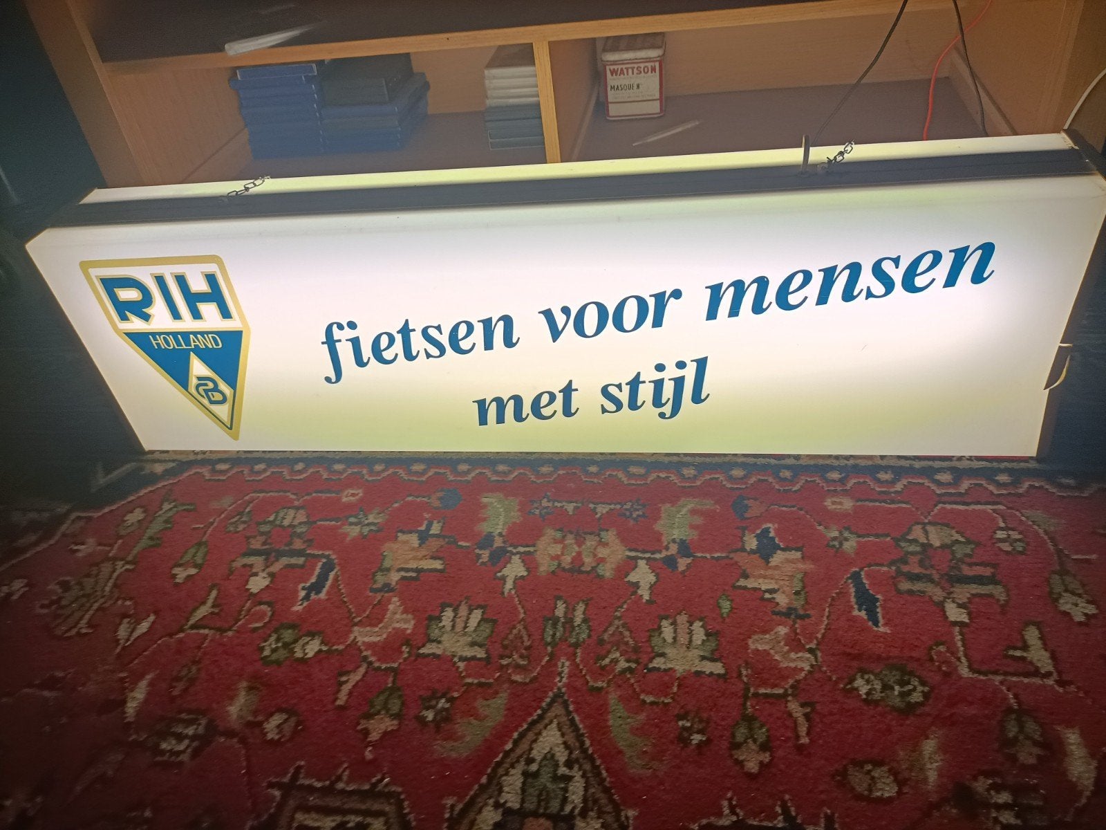 lichtbak fiets RIH Holland, Ophalen of Verzenden, Zo goed als nieuw, Lichtbak of (neon) lamp