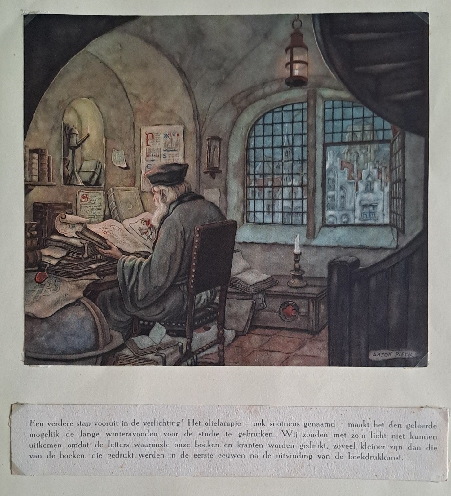Anton Piek kalender platen 6x, Antiek en Kunst, Dagelijks leven, 1950 - 1999, 17 cm, Ophalen of Verzenden