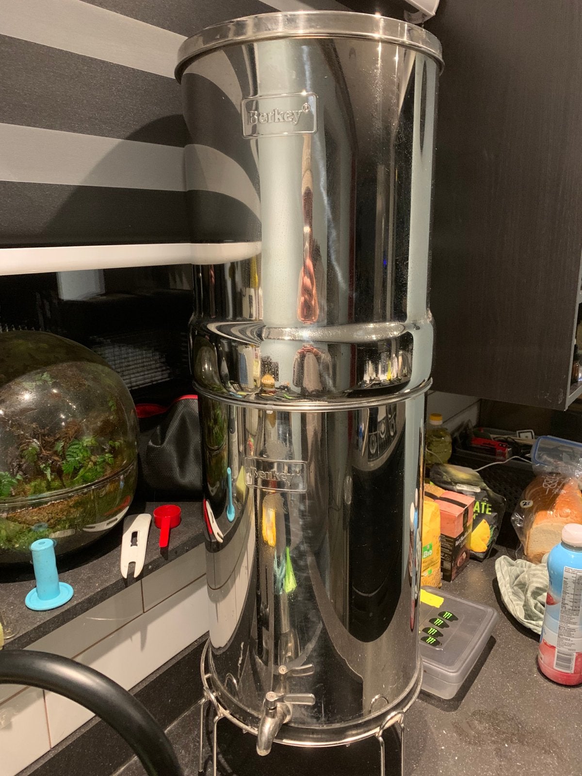 Berkey waterfilter - Roestvrij staal 22,7 liter Crown Berkey, Ophalen, Zo goed als nieuw