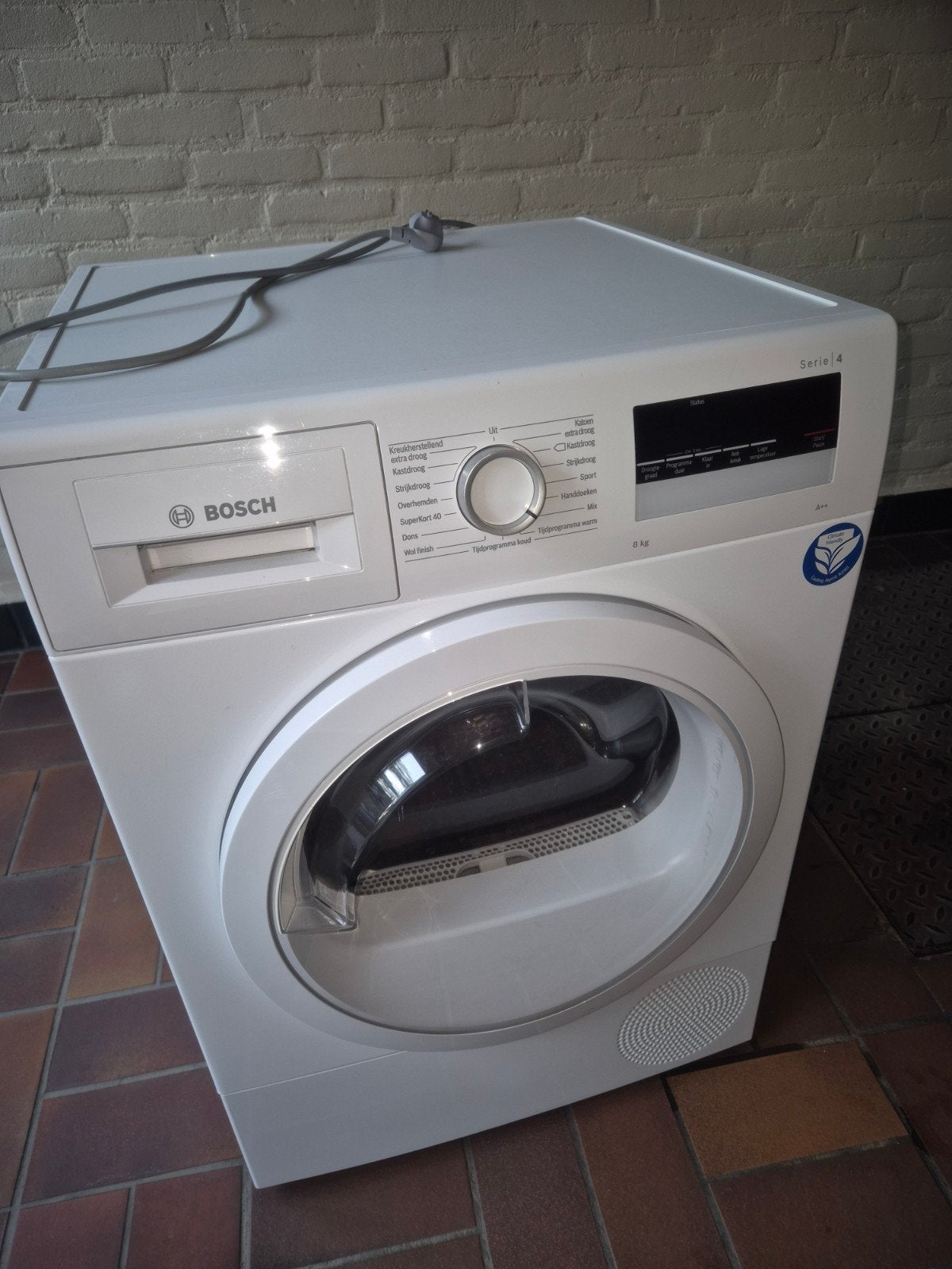 Bosch Serie 4 WTR85V02NL/04 Condensdroger 8kg, 8 tot 10 kg, Ophalen of Verzenden, Zo goed als nieuw, Voorlader