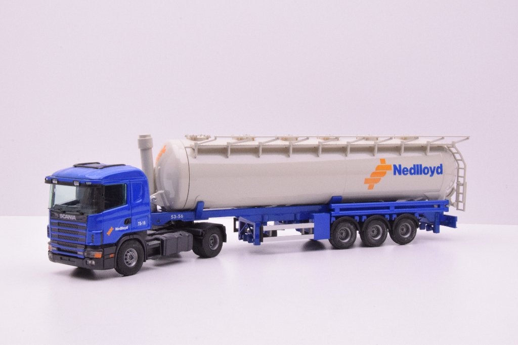 Scania 124  ''  Nedlloyd ''  Tekno, Ophalen of Verzenden, Zo goed als nieuw, Bus of Vrachtwagen, Tekno
