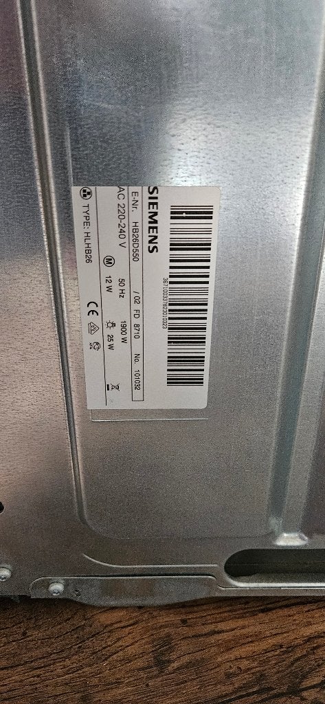Siemens Stoomoven HB26D550, Ophalen, Minder dan 45 cm, Siemens, Inbouw