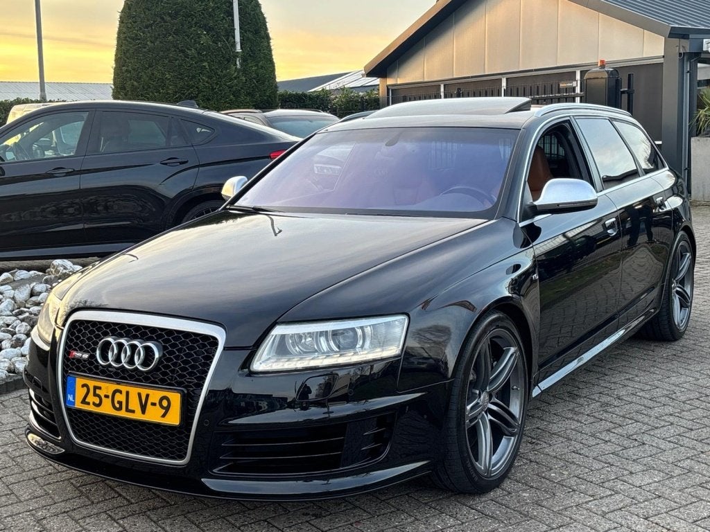 Audi RS6 5.0 TFSI V10 Quattro Zwart Audi Exclusive Carbon, Auto's, Audi, Bedrijf, Te koop, RS6, ABS, Achteruitrijcamera, Airbags