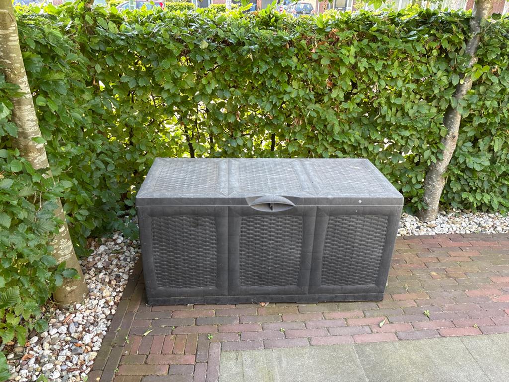 Tuinkussen kist - Verkleurd, gratis afhalen, Tuin en Terras, Ophalen, Gebruikt
