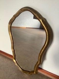 Franse vintage spiegel wandspiegel houten frame jaren 1960, Ophalen