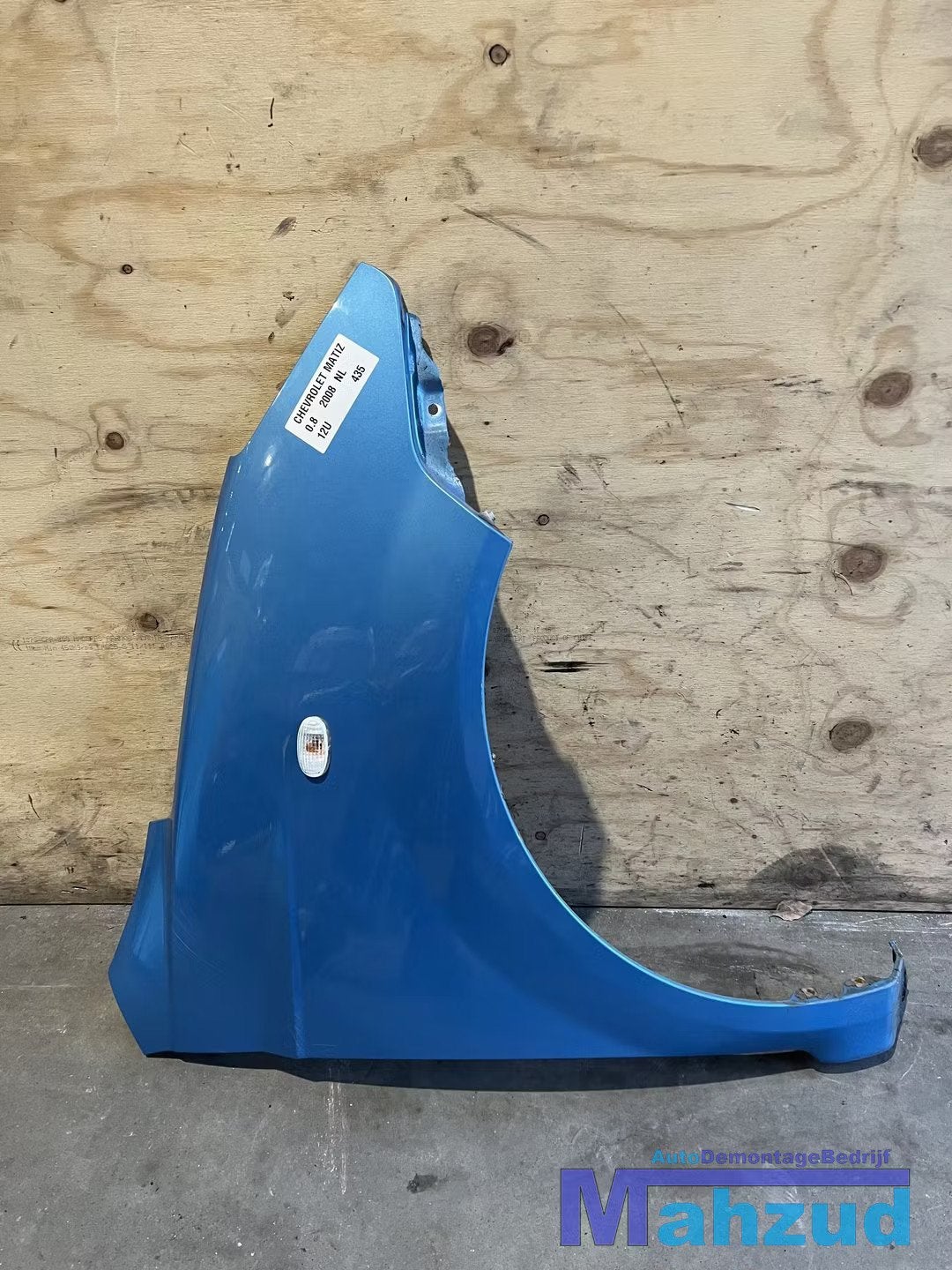 CHEVROLET MATIZ Blauw 12U rechts voorscherm zijscherm 2005+, Gebruikt, Info@gm.com, Chevrolet, Ophalen of Verzenden