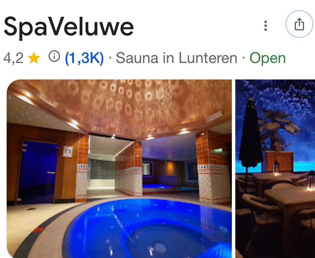 Saunabon 2 personen Spa veluwe Lunteren, Sport en Fitness, Ophalen, Nieuw, Complete sauna